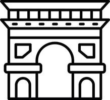 Arc De Triomphe Creative Icon Design vector