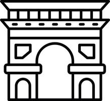 diseño de icono creativo de arc de triomphe vector