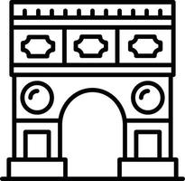 Triumphal Arc Creative Icon Design vector