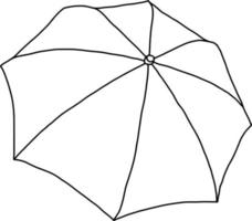 hand drawn umbrella vector