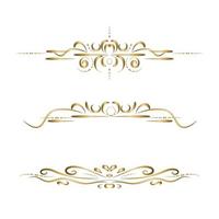 Floral elements. Vintage Set  for design monograms, invitations, frames, menus and labels. Graphic design of the website, cafes, boutiques, hotels, wedding invitations. vector
