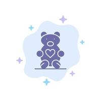 Hearts Love Loving Wedding Blue Icon on Abstract Cloud Background vector