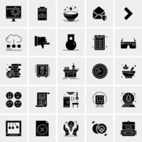 25 iconos de negocios universales vector ilustración de icono creativo para usar en proyectos relacionados con la web y dispositivos móviles