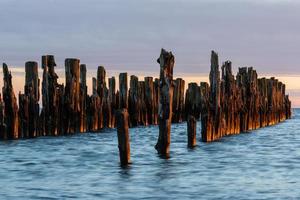 Cloudy Sea Views of the Baltic Sea at Sunrise photo