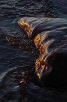 Sunset Colors in the Sea Stones photo