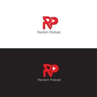 RP logo design vector