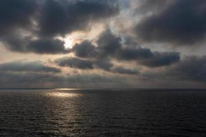 Cloudy Sea Views of the Baltic Sea at Sunrise photo