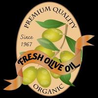 Olive Oil Badge vector