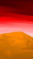 Ilustración de vector de desierto de cielo rojo. vector de nubes del desierto para gráficos, papel tapiz, recursos, negocios, diseño o decoración. desierto vertical y cielo rojo cloudscape