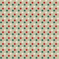 Star vector seamless patterns or textures set, green and red star on beige background, Digital paper seamless for background desktop, phone wallpaper, printable to fabric, wrapping