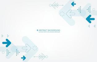 Abstract vector arrow shape white background