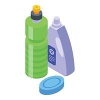 Cleaner bottle icon isometric vector. Household product vector