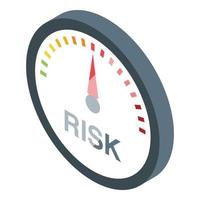 Risk strategy icon isometric vector. Danger system vector