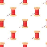 Spool of thread pattern seamless vector