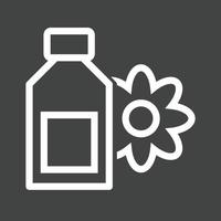 Scented Lotion Line Inverted Icon vector