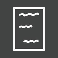 Scribbles Line Inverted Icon vector