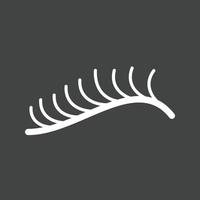Eyelash Curler Line Inverted Icon vector