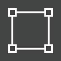 Four Nodes Line Inverted Icon vector