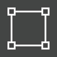 Four Nodes Line Inverted Icon vector