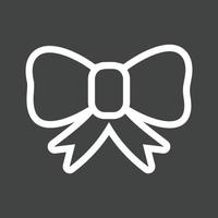 Bow Line Inverted Icon vector