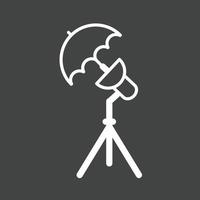 Light Stand II Line Inverted Icon vector