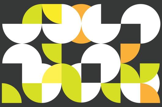 diseño de patrón de mosaico plano vector