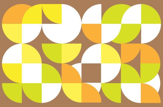 Flat mosaic pattern design vector