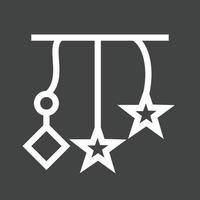 Hanging Toy II Line Inverted Icon vector
