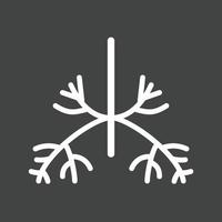Bronchia Line Inverted Icon vector