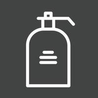 Handwash Line Inverted Icon vector