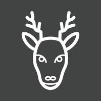 Animal Line Inverted Icon vector