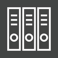 Files Line Inverted Icon vector