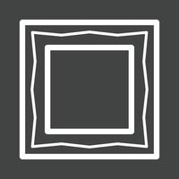 Frame II Line Inverted Icon vector