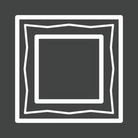 Frame II Line Inverted Icon vector