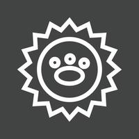 Stamp Line Inverted Icon vector