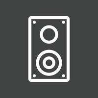 Speaker Line Inverted Icon vector