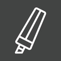 Marker Line Inverted Icon vector