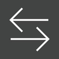 Data Connection Line Inverted Icon vector