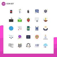 Flat Color Pack of 25 Universal Symbols of buy roza click ramadan iftar Editable Vector Design Elements