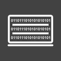Digital Access Line Inverted Icon vector