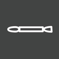 Eyeshade applicator Line Inverted Icon vector