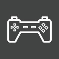 Gaming Console II Line Inverted Icon vector