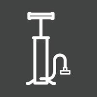 Air Pump Line Inverted Icon vector