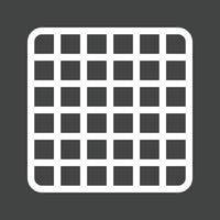 Grid Line Inverted Icon vector