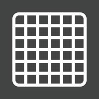 Grid Line Inverted Icon vector