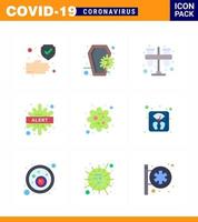 25 Coronavirus Emergency Iconset Blue Design such as disease warning skull alert practicum viral coronavirus 2019nov disease Vector Design Elements