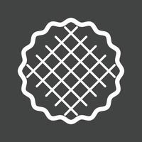 Pie Line Inverted Icon vector
