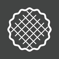 Pie Line Inverted Icon vector