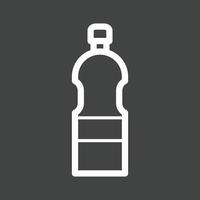 Water Bottle Line Inverted Icon vector