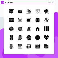 Set of 25 Modern UI Icons Symbols Signs for marketing co agriculture pollution gas Editable Vector Design Elements